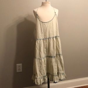 Denim Dress with Crisscross back.